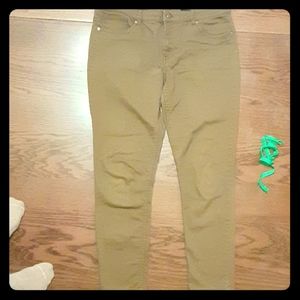 H&M Olive Skinny Jeans Pants 14 12